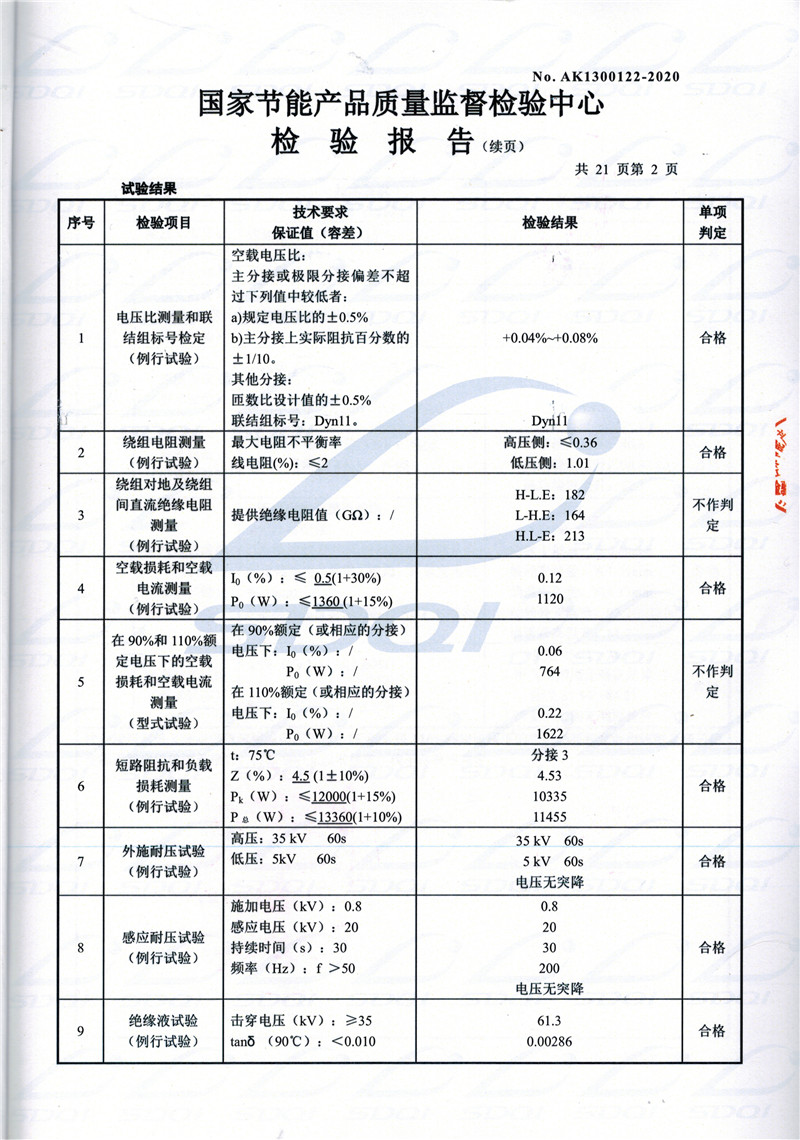 高低压试验报告-S11-1250汶川汶川汶川油浸式变压器-2.jpg